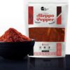 Edi Gourmet Spice Aleppo Pepper in resealable pouch with ground Aleppo pepper in bowl