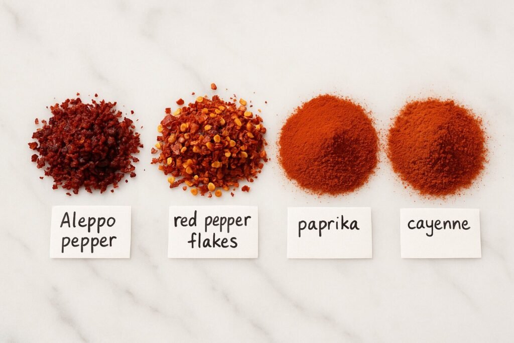 aleppo pepper vs red pepper flakes