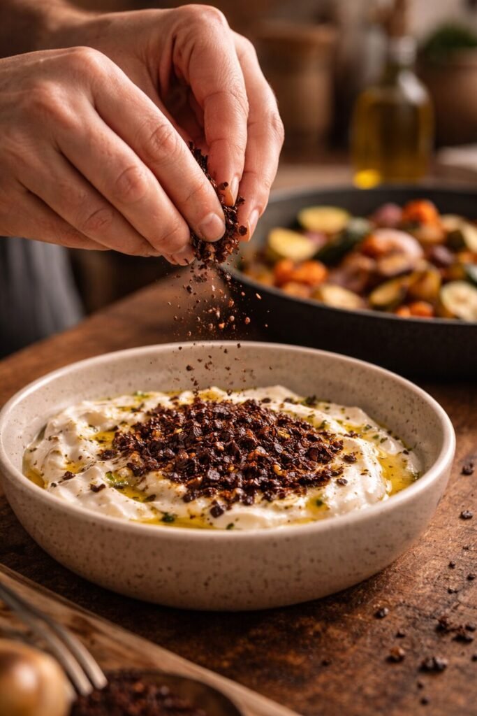 Urfa Pepper Flakes Texture Close-Up