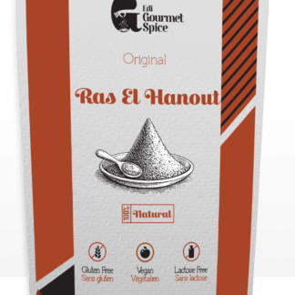 Edi Gourmet Spice Ras el Hanout, front of the 113 g resealable pouch